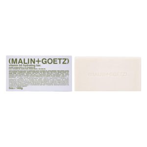 MALIN+GOETZ Vitamin B5 Hydrating Bar Strawberry + Rum Scents Concentrated Skincare Bar Vitamin B5, Hyaluronic Acid, Amino Acids + Shea Butter Gently Cleanses + Hydrates Triple-Milled 5 oz.
