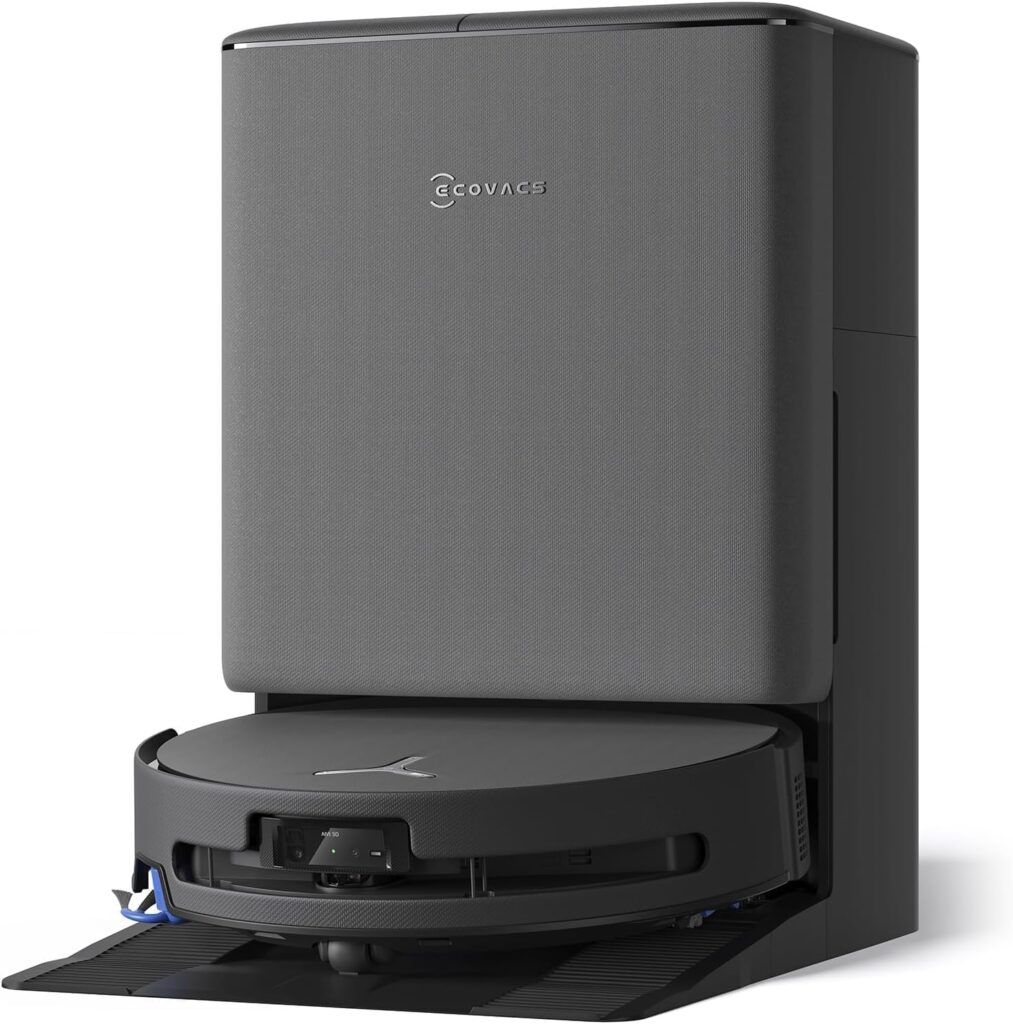 ECOVACS DEEBOT X9S PRO Omni Robot Vacuum and Mop, 30,000Pa Suction, Instant Self-Cleaning OZMO Roller Mop, TruEdge Deep Edge Cleaning, ZeroTangle, Dual-Cleaning Solution System, AI Obstacle Avoidance