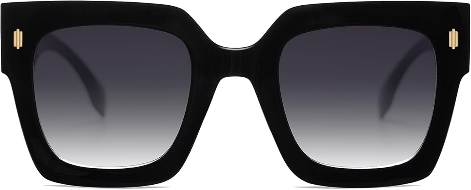 SOJOS Vintage Oversized Square Sunglasses for Women,Retro Womens Luxury Big Large Sun Glasses UV400 SJ2194