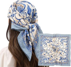 RIIQIICHY Women Head Hair Scarf Like Satin Silk Scarf Sleeping Hair Wrapping Night 27.5"