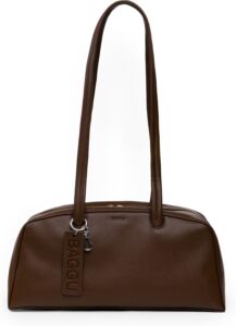 BAGGU Recycled Leather Bowler Bag