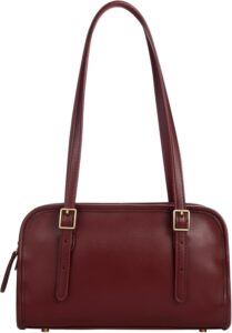 MINKARS Swing Zip Shoulder Bag with Cherry Bag Charm